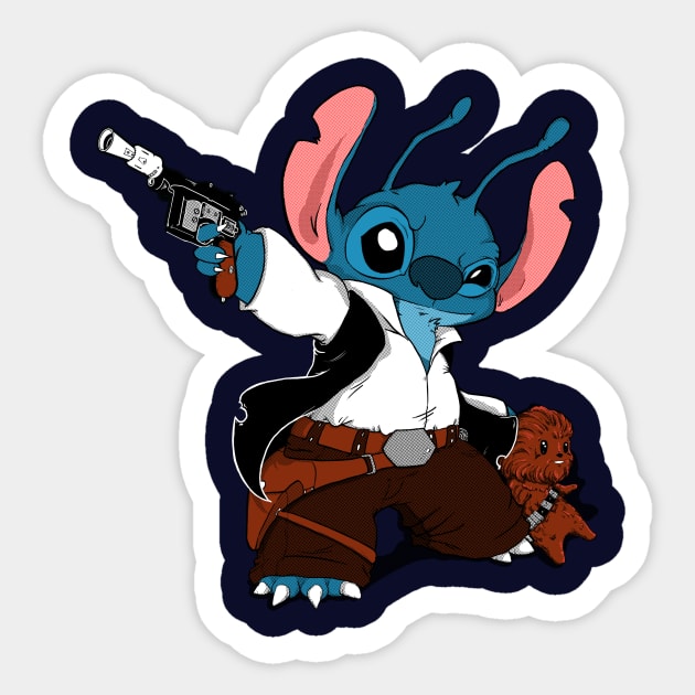 Star Stitch Sticker by blackList90